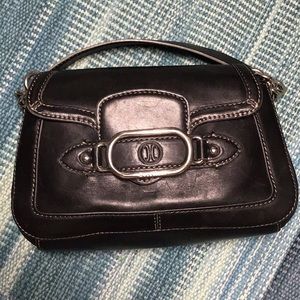 Leather Cole Haan black clutch purse